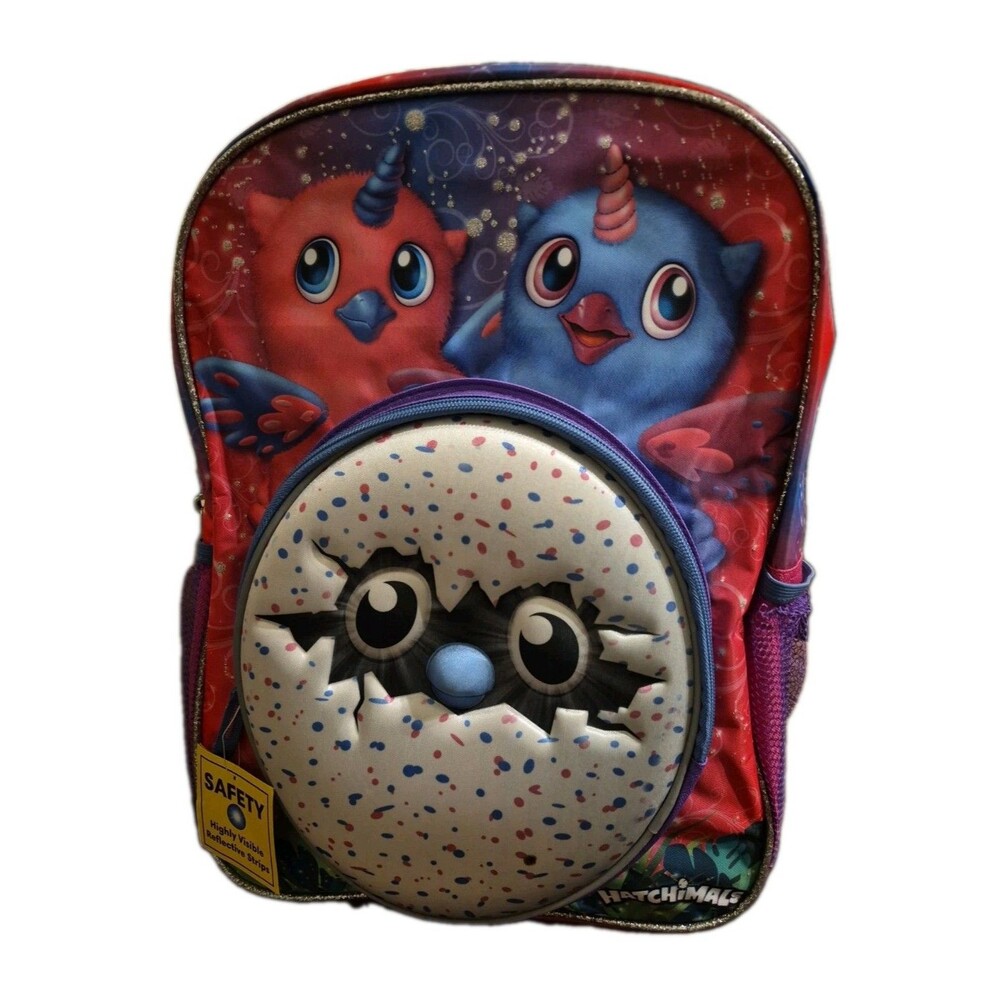 Hatchimals Unicorn 16" Backpack Hatching Egg Purple School Travel Book Bag NWT